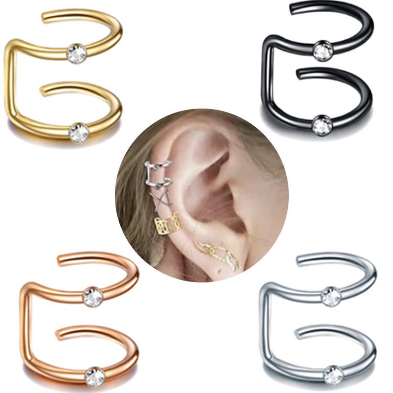 EAR CUFF ροζ χρυσό