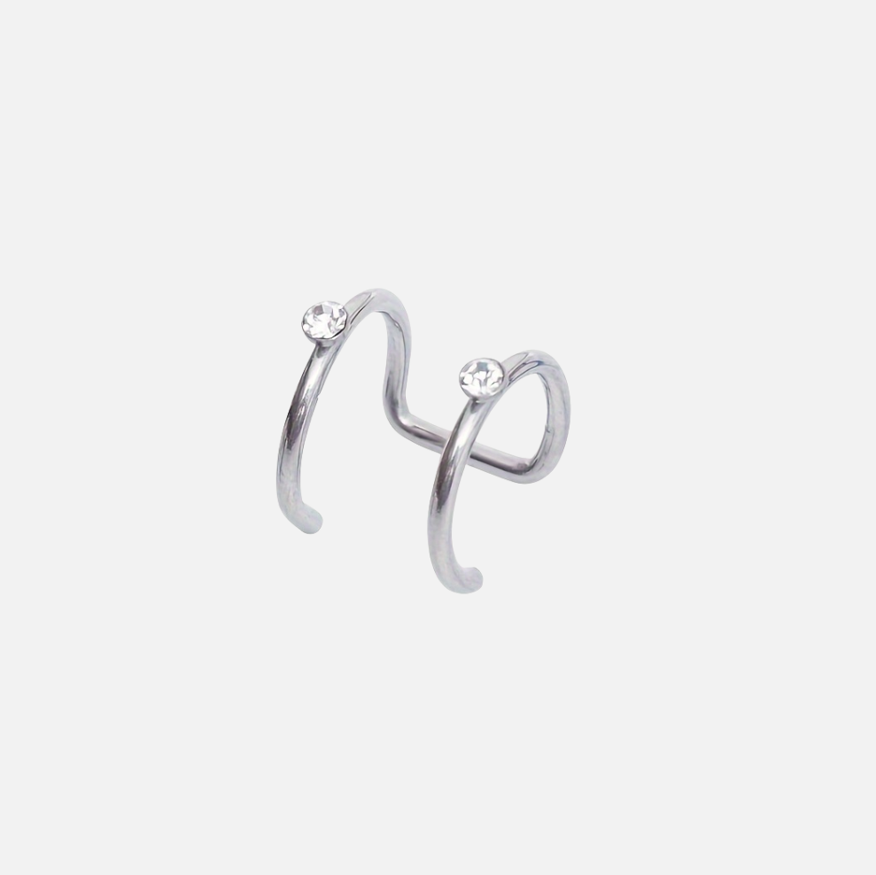 EAR CUFF ασημένιο